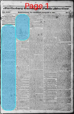 Page thumbnail for Martinsburg Gazette And Public Advertiser