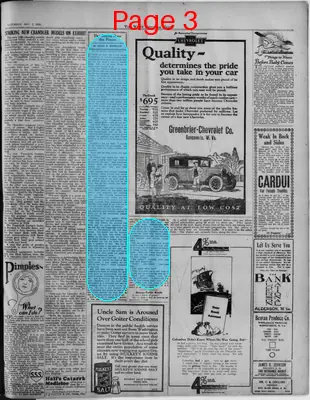 Page thumbnail for The West Virginia News