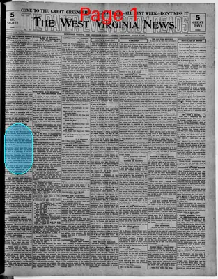 Page thumbnail for The West Virginia News