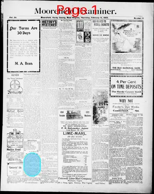 Page thumbnail for The Moorefield Examiner