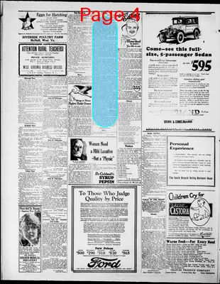 Page thumbnail for The Moorefield Examiner