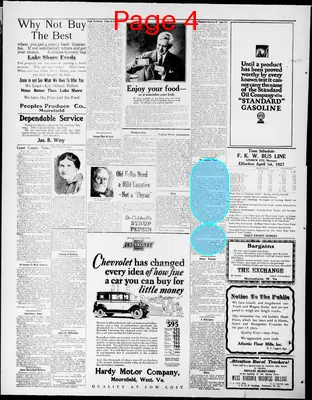 Page thumbnail for The Moorefield Examiner