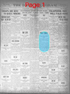 Page thumbnail for The Daily Telegram
