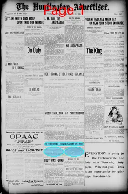 Page thumbnail for The Huntington Advertiser
