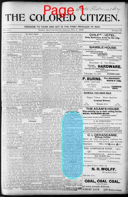 Page thumbnail for The Colored Citizen