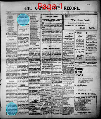 Page thumbnail for Cañon City Record