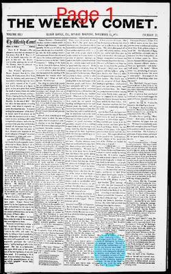 Page thumbnail for The Weekly Comet