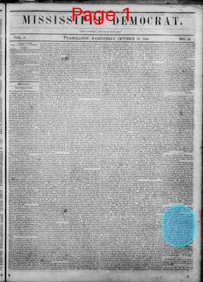 Page thumbnail for Mississippi Democrat