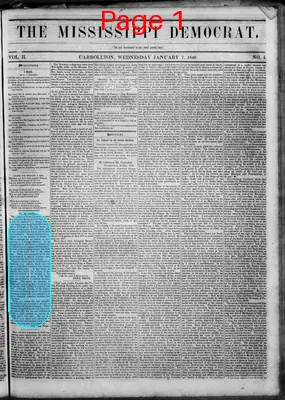 Page thumbnail for Mississippi Democrat