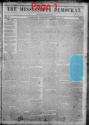 Page thumbnail for Mississippi Democrat