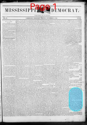 Page thumbnail for Mississippi Democrat