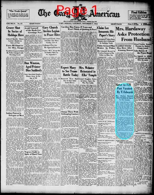 Page thumbnail for The Gary American