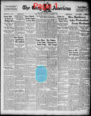 Page thumbnail for The Gary American