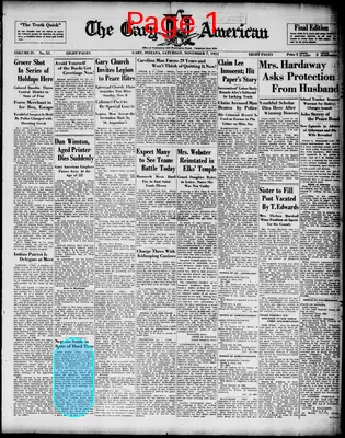 Page thumbnail for The Gary American