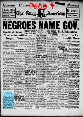 Page thumbnail for The Gary American