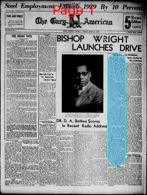 Page thumbnail for The Gary American