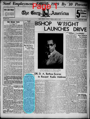 Page thumbnail for The Gary American