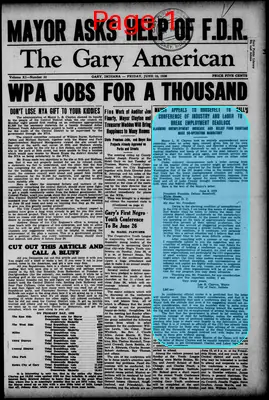 Page thumbnail for The Gary American