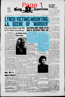 Page thumbnail for The Gary American