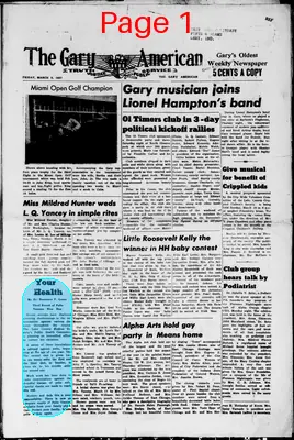Page thumbnail for The Gary American