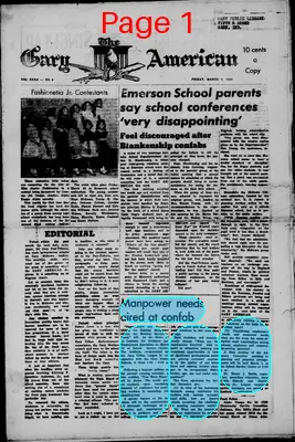 Page thumbnail for The Gary American
