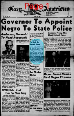 Page thumbnail for The Gary American