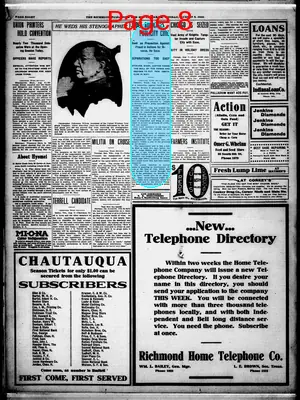Page thumbnail for The Richmond Palladium And Sun Telegram
