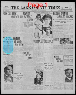 Page thumbnail for The Lake County Times