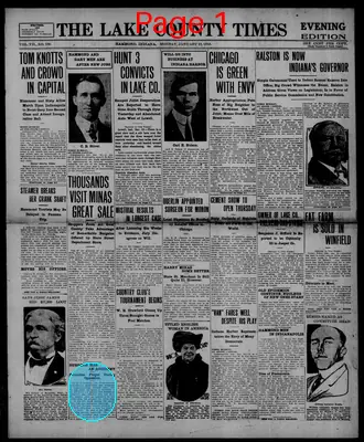 Page thumbnail for The Lake County Times