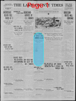 Page thumbnail for The Lake County Times
