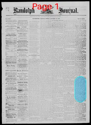 Page thumbnail for Randolph County Journal