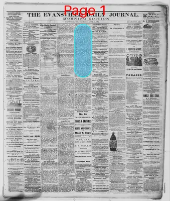 Page thumbnail for Evansville Daily Journal