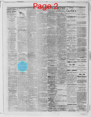 Page thumbnail for Evansville Daily Journal