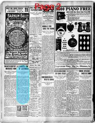 Page thumbnail for Ottumwa Tri Weekly Courier