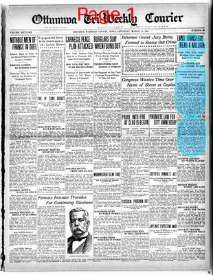 Page thumbnail for Ottumwa Tri Weekly Courier