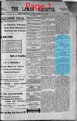 Page thumbnail for The Lamar Register