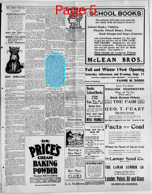 Page thumbnail for The Lamar Register