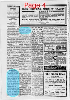 Page thumbnail for The Lamar Register