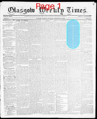 Page thumbnail for Glasgow Weekly Times