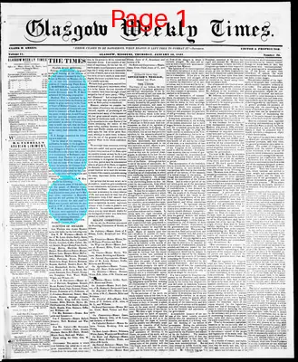 Page thumbnail for Glasgow Weekly Times