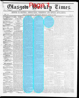 Page thumbnail for Glasgow Weekly Times