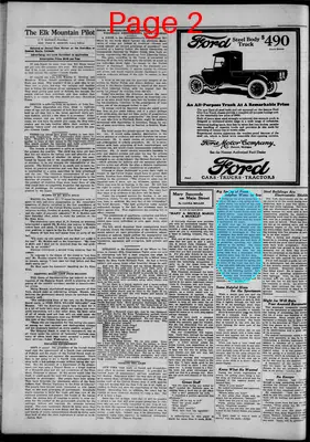 Page thumbnail for The Elk Mountain Pilot (Irwin,