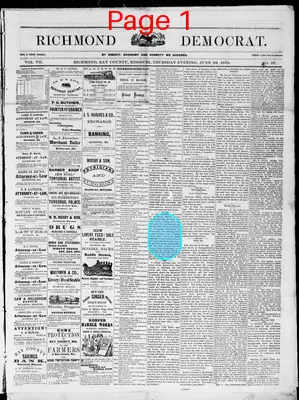 Page thumbnail for Richmond Democrat