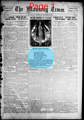 Page thumbnail for The Manning Times
