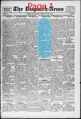 Page thumbnail for The Dispatch News