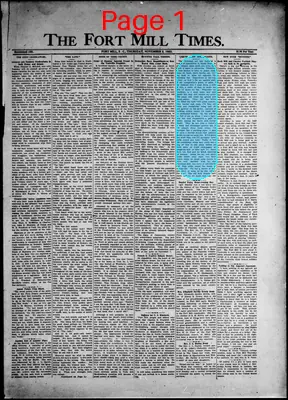 Page thumbnail for Fort Mill Times