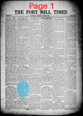 Page thumbnail for Fort Mill Times