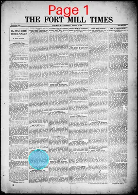 Page thumbnail for Fort Mill Times