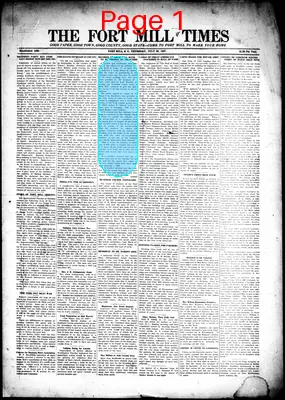 Page thumbnail for Fort Mill Times