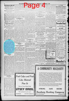 Page thumbnail for The Bamberg Herald